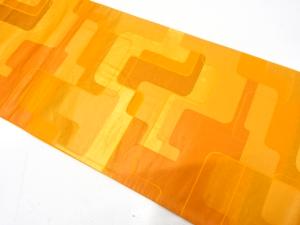 アンティーク　幾何学模様織り出し袋帯（材料）